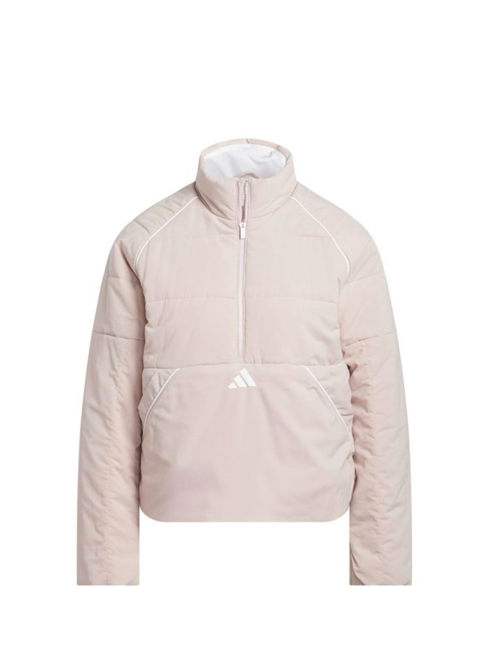 Adidas Mauve Pink Quilted Half-Zip Jacket NWT